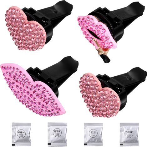 20Pièces Clips Diffuseurs Parfum Métal Coloré Décor Auto Pour Femmes