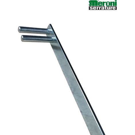 ASTA MERONI ART. 582 MM. 600 PER SERRATURE A CHIUSURA MULTIPLA ZINCATA (1/2)
