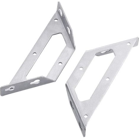 KZQ Stück Stützscharniere, Schrankklappenstütze, für Schrankstütze, Küchenschränke, Wandklapptisch (Silber) (1/4)