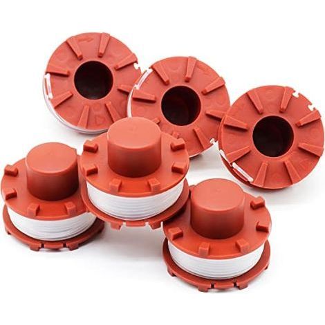 Passende Packung mit 6 Spulen Trimmerfaden für Einhell GE-CT 36/30 Li E Solo Freischneider, Länge 8 m, Durchmesser 2 mm (1/5)