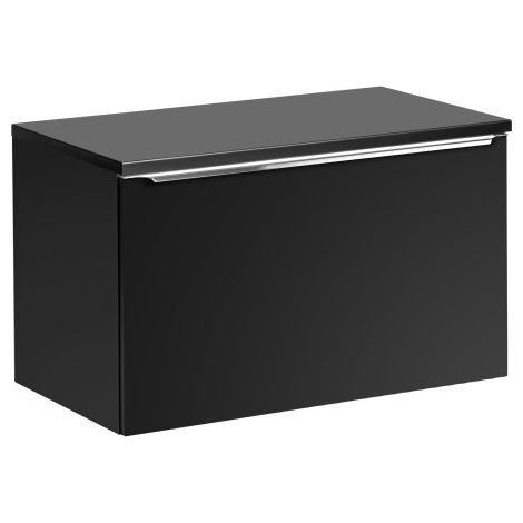 Meuble sous vasque + plateau - 80 cm - Rosario Black - Livraison gratuite