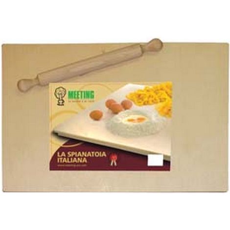 1PZ ASSE DA PASTA IN MULTISTRATO DI BETULLA CON MATTARELLO - cm.58x38