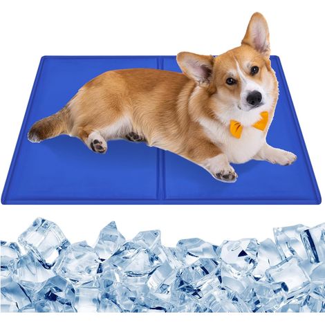 Esterilla refrescante para perros de 65 x 50 cm, autorefrigerante, de gel no tóxico, para perros y gatos.