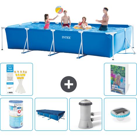 Rechteckiger Frame Pool - 450x220x84 cm - 7-teilig S100