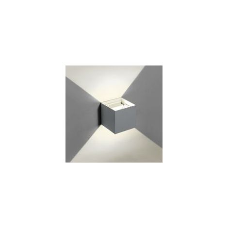 Applique Led Cube Gris 5w 750lmn Lumière Réglable Updown Ip65