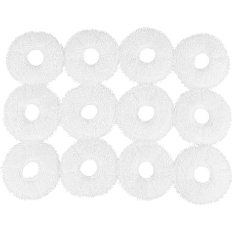 12Pcs Mopping Cloths pour Serpillière Station Self – Robot de remplacement Serpillière Pad Aspirateur Cleane (1/5)