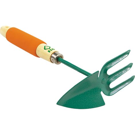 Gartenhacke mit Krallen und Holzgriff, 8 cm