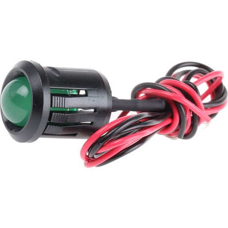 Voyant LED lumineux Vert RS PRO, dia. 14mm, 12V c.c. ( Prix pour 1 )