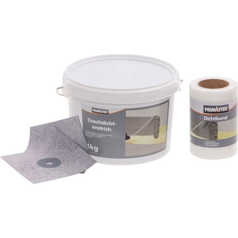 Primaster Duschdicht-Set Grau Dicht-Set Duschabdichtung Komplettset Wasserdicht (1/2)