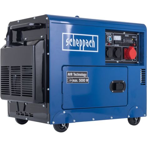 Groupe électrogène diesel 5700W triphasé dém Scheppach sg5200d (1/5)