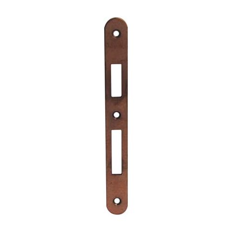 CONTROPIASTRA X SERRATURA PATENT 042T BONAITI - F.MM 22 B.TONDO BRONZATO- 5 pezzi