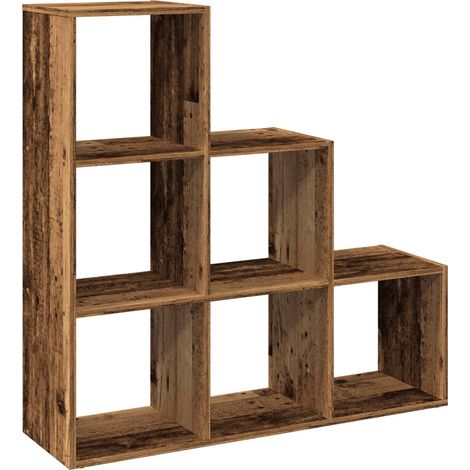 Maison Exclusive - Libreria Divisorio 3 Ripiani Legno Antico 99x29x99cm Truciolato
