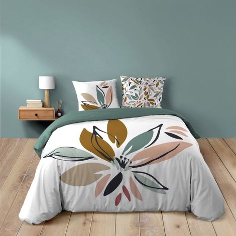 Housse de couette 240x220 + 2 taies OCTAVIA 100% coton (1/5)