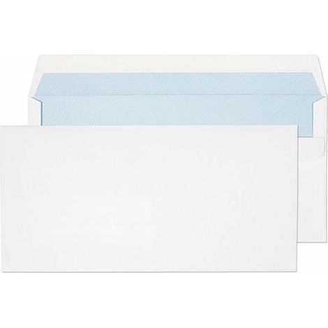 DL 110 x 220 mm Enveloppes Autocollante (13882/50 PR) Blanc - Boîte de 50 (1/2)