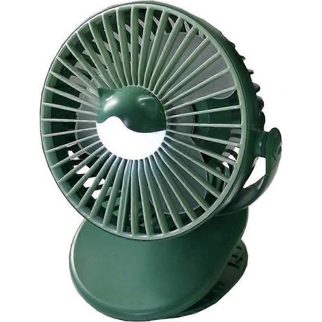 Wiederaufladbarer Clip-Ventilator mit integriertem Nachtlicht – Mini-Clip-Ventilator mit Batteriebetrieb