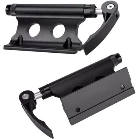 2 Pièces Support de Fixation de Fourche de Vélo, Support Velo Voiture, Support de Fourche de Bicyclette, Support de Fourche Avant pour Vélo- À Dégagement Rapide (1/5)