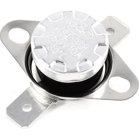 Carte de sourcing KSD301 Interrupteur température AC 250V 10A 80C Celsius NC Thermostat