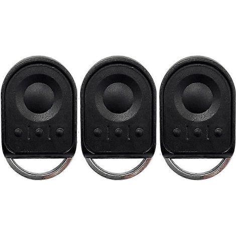 Lot de 3 télécommandes de porte de garage compatibles avec les modèles Somfy Keygo, Somfy Keytis 2 NS, RTS et Keytis 4 N (433 MHz). (1/5)