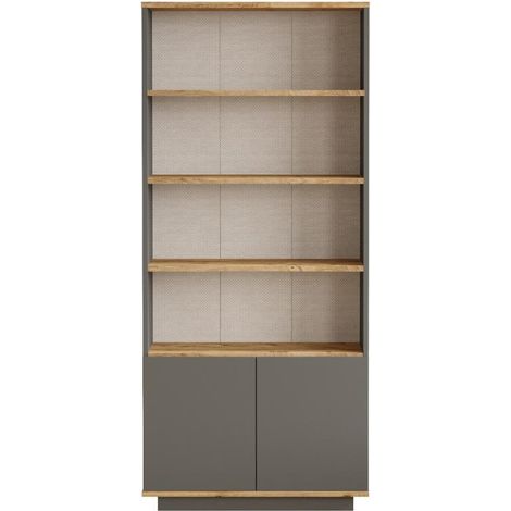 Bibliothèque moderne avec portes et étagères salon Vedan (1/6)