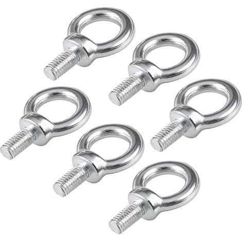 Anneau à Œil en Acier Galvanisé, M8 x 20 mm 6 Pièces (1/5)