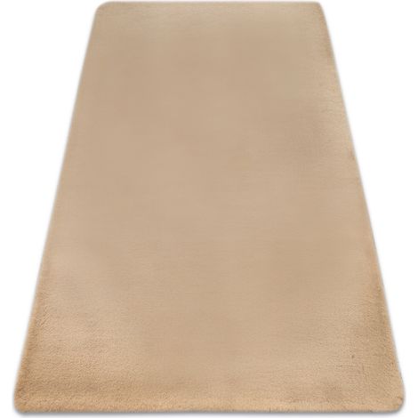 Carpet BUNNY macchiato dark beige IMITATION OF RABBIT FUR beige 140x190 cm