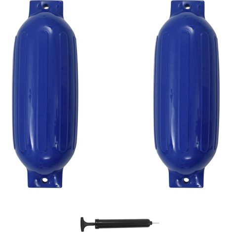 Bootsfender 2 Stk. Blau 69x21,5 cm PVC