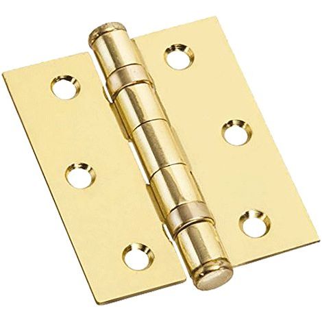 CERNIERA CON CUSCINETTI OTTONATA mm 100 x  90 - sp.3 Q.TA 2 mm 100 x  90 - sp.3