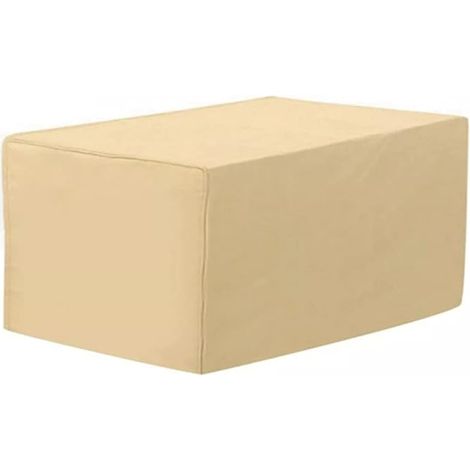 Housse de meuble,housse de table et de chaise d'extérieur,housse anti-poussière et imperméable,housse de mobilier de patio,beige-122x61x107cm (1/4)