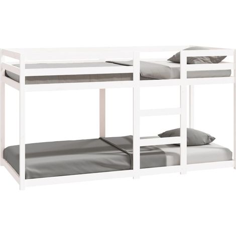 Maison Exclusive - Etagenbett Weiß 90x200 cm Massivholz Kiefer