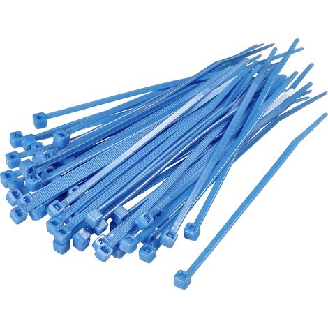 TRU COMPONENTS 1592803 TC-CV100203 Kabelbinder 100 mm 2.50 mm Blau 100 St. (1/2)