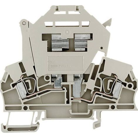 Bloc de jonction à fusible Weidmüller ZSI 2.5/LD 250AC 1616410000-1 beige foncé 1 pc(s) D11271