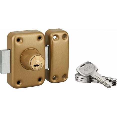THIRARD - Verrou pour porte d'entrée vitrée Transit 2 à cylindre double 65 mm