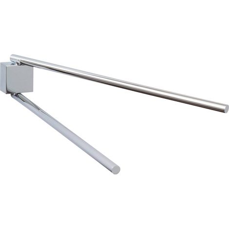 Tesa Ekkro Appendi Asciugamani, Metallo Cromato Lucido, Autoadesivo, Tecnologia di Montaggio Adesiva, 39mm x 39mm x 52mm (1/5)