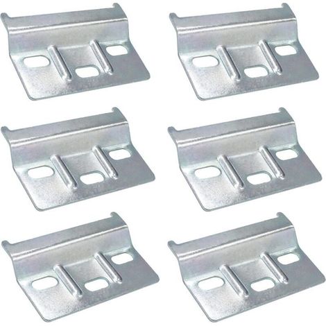 6 PCS Rail de Suspension Fixation Plaque Support placards Meubles Rail de Suspension pour Meuble 60mm placard de cuisine placards Meubles Penderie (1/5)