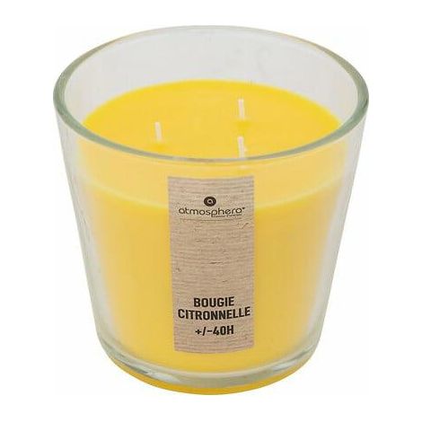 Candela profumata alla citronella Nina da 500 g, repellente per zanzare. (1/2)