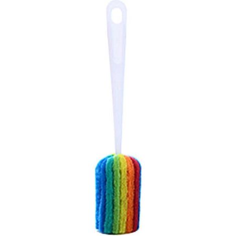 Brosse de Nettoyage Longue pour Bouteilles et Tasses - Poignée Confortable - Idéale Biberons, Bocaux, Verres (1/4)