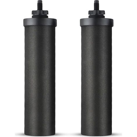 Deux cartouches filtrantes compatibles BB9-2 Berkey pour purificateur d'eau, cartouches filtrantes à charbon actif par gravité, éléments de purification externes pour purificateurs d'eau.