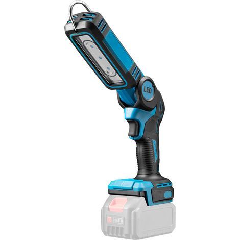 LED DE WORK LAMPE LUMINATEUR AVEC 500 / 1000LM 2 NIVEAU RÉGLABLE Prise en charges DE la luminosité 18V Batterie pour les Projets DE Construction Camping en (1/4)