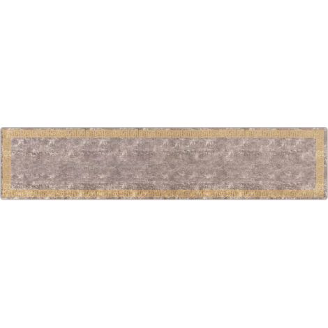 Maison Exclusive - Runner Tappeto MARSA Grigio 100 x 450 cm Poliestere e PVC (1/5)