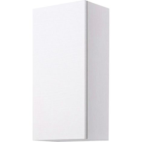 Pensile sospeso 30x22 con anta reversibile Bianco Frassino