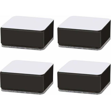 Rehausseurs de meubles 3 cm Acier carbone robuste Auto-adhésif pour canapés, lits, tables Lot de 4 pièces (1/5)
