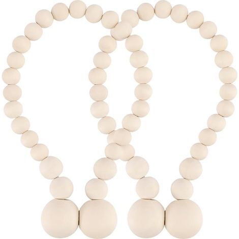 Deux ensembles de pinces à perles magnétiques en bois, adaptées à la décoration de chambre de style bohème ou de ferme (1/5)
