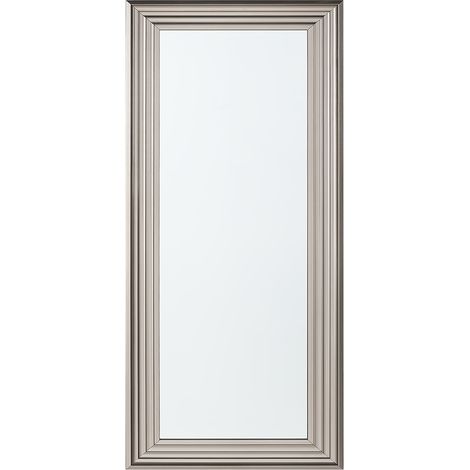 Espejo de pared plateado 50 x 130 cm rectangular moderno simple minimalista Chatain (1/5)