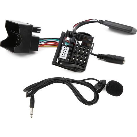 Adaptador Bluetooth Aux Para Coche - Cable Audio Auxiliar 150 Cm Con Micrófono - Compatible Con Rns 510 Rcd 300 - 1 Unidad (1/5)
