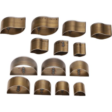 Ensemble de 14 moules à découper le cuir, en acier à haute teneur en carbone, disponible en 7 tailles différentes, facile à utiliser, outils de travail du cuir à faire soi-même. (1/5)
