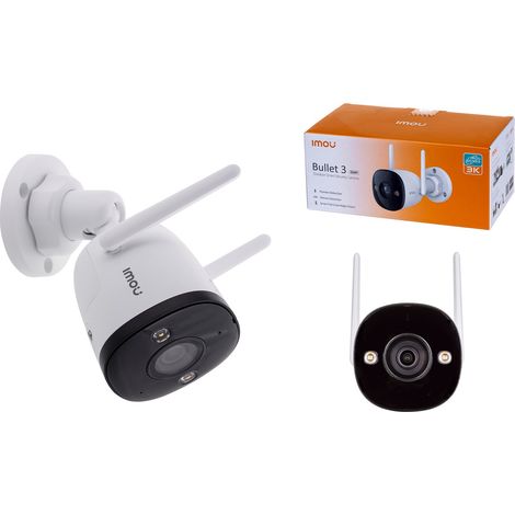 Caméra extérieure Wi-Fi IMOU Bullet 3 5MP 3K Full Color IR imousense dissuasion active et sirène intégrée IPC-S3EP-5M0WE (1/5)