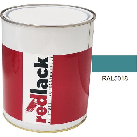 Dose 3L Lack Mehrzweckfarbe – RAL 5018 – Türkisblau – Glanz – für verschiedene Oberflächen – Redlack