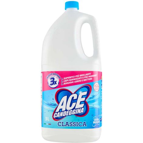 ACE Candeggina Classica 3L - Igienizzante per Superfici e Bucato