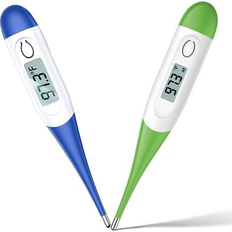 Ensemble de thermomètres numériques pour adultes et thermomètres buccaux numériques (1/4)