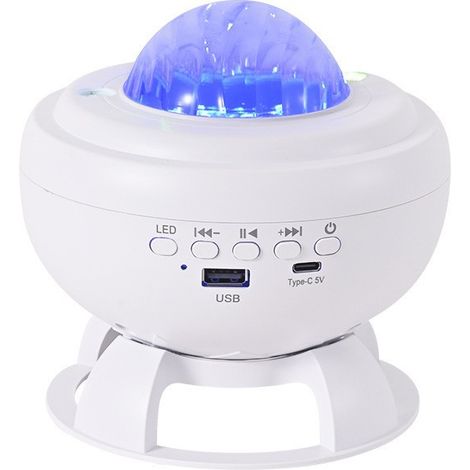 Projecteur d'étoiles, projecteur d'aurores boréales Bluetooth, alimentation USB, lampe ciel étoilé orientable à 360°, décoration pour chambre d'adulte ou d'enfant, cadeau d'anniversaire pour filles et (1/5)